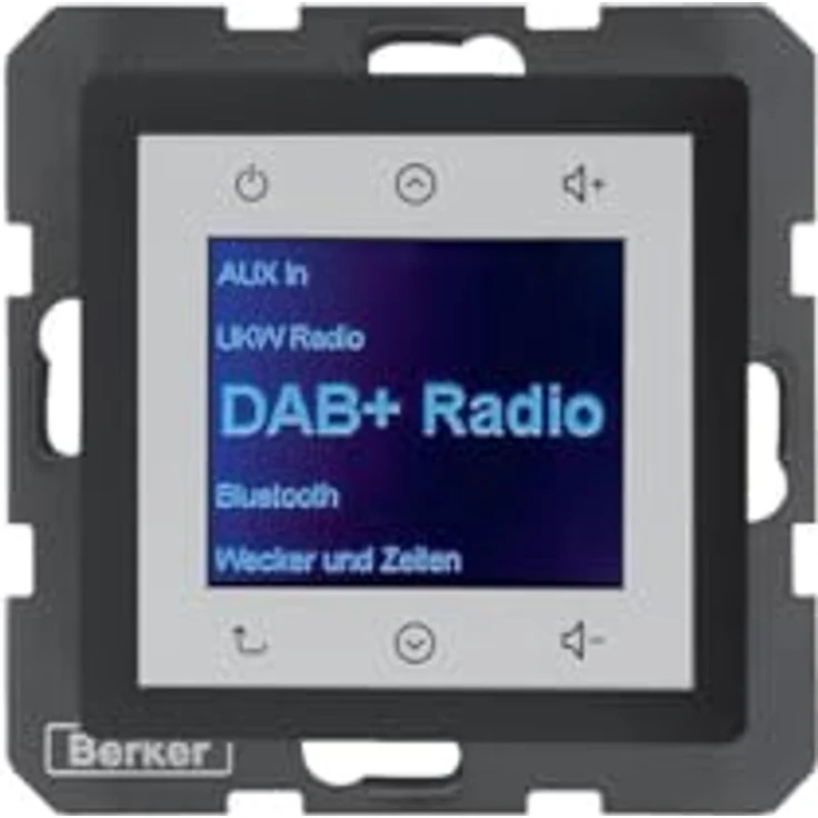 Berker Radio Touch UP DAB+ Q.x anthrazit mit hochwertigem Material und langer Lebensdauer – Bild 1