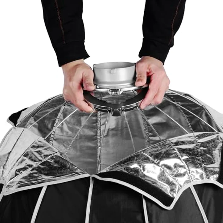 Sirui QR90-DP, 90cm Super Quick Release Softbox rund mit Grid und Bowens Mount, geeignet für Fotostudio, Video und Live-Streaming – Bild 5