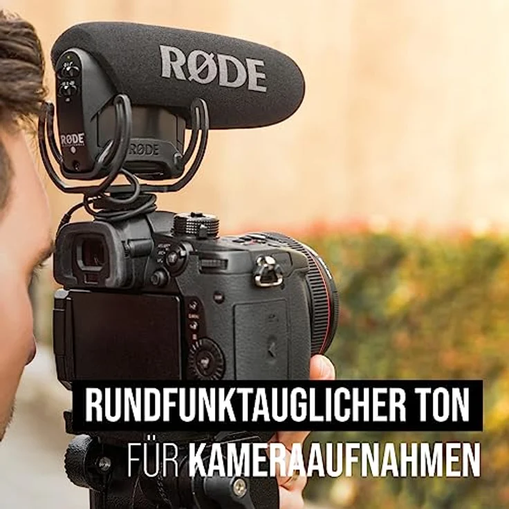 Rode VMPRY VideoMic Pro Rycote, Kamera-Richtmikrofon mit Lyre, Batteriespeisung – Bild 2