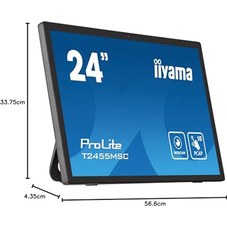 iiyama ProLite T2455MSC-B1, 24” Full HD PCAP 10-Punkt Multi-Touch-Monitor mit integrierter Webcam und flexiblem Standfuß – Bild 14