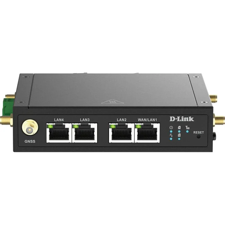 D-Link DWM-530-T, Mobiler Router mit bis zu 300 Mbit/s, integrierter Firewall, DIN-Schienenmontage, Schwarz