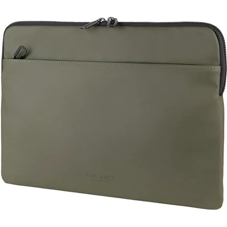 TUCANO GOMMO - Sleeve für 35,6 cm (14 Zoll) und MacBook 14 Zoll (35,6 cm), gummiertes Material, Militärgrün – Bild 2