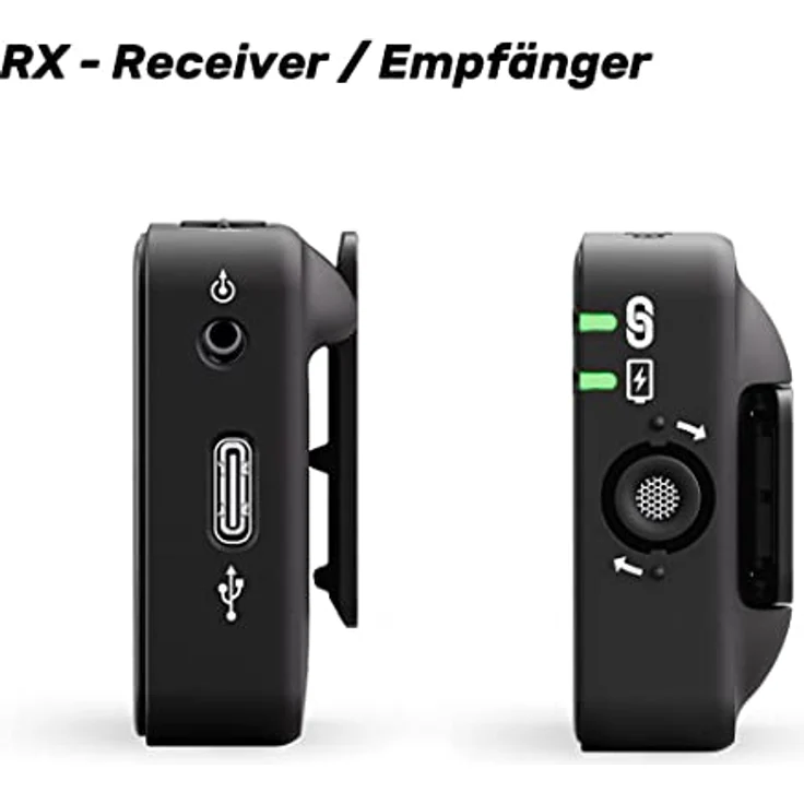 Rode Wireless ME Drahtlos Mikrofon-System + Lavalier GO Schwarz + keepdrum Fell-Windschutz – Bild 3