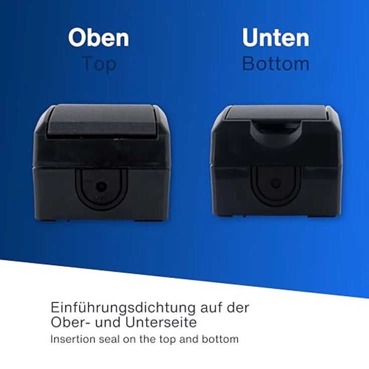 REV 0007031900 Aufputz-Steckdose IP44 Schwarz – Bild 5