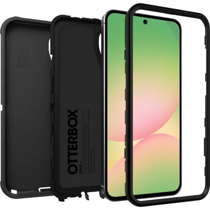 OtterBox Defender Hülle für Samsung Galaxy A56 5G, stoßfest, sturzsicher, Ultra-robust, schützende Hülle, 7X getestet nach Militärstandard, Schwarz – Bild 4