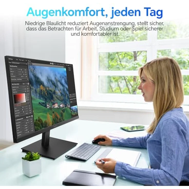 KOORUI E2711K 27 Zoll Monitor, 144Hz FHD IPS Gaming Monitor mit 99% sRGB, Adaptive Sync und Augenfreundlicher Technologie, VESA 100x100mm – Bild 5