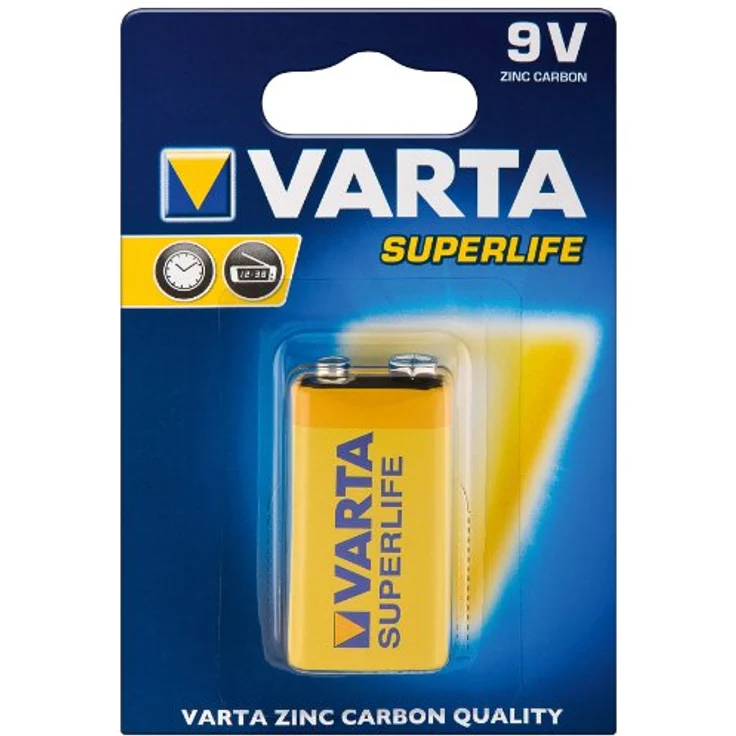 Varta 10500122 Batterie Superlife 6F22 (9V, 1er Pack) – Bild 3