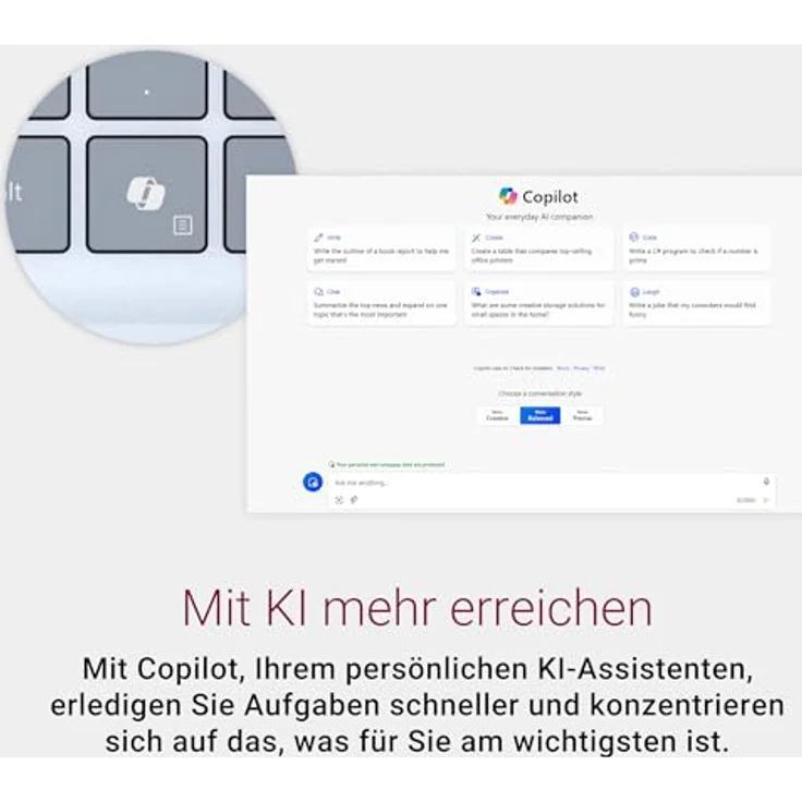 Dell Inspiron 14 Plus Copilot+ PC 7441 Laptop QHD+ 14" Touch Display, Snapdragon X Plus X1P-64-100, Qualcomm Adreno GPU, 16GB RAM, 1TB SSD, Windows 11 Home, Eisblau – Bild 5