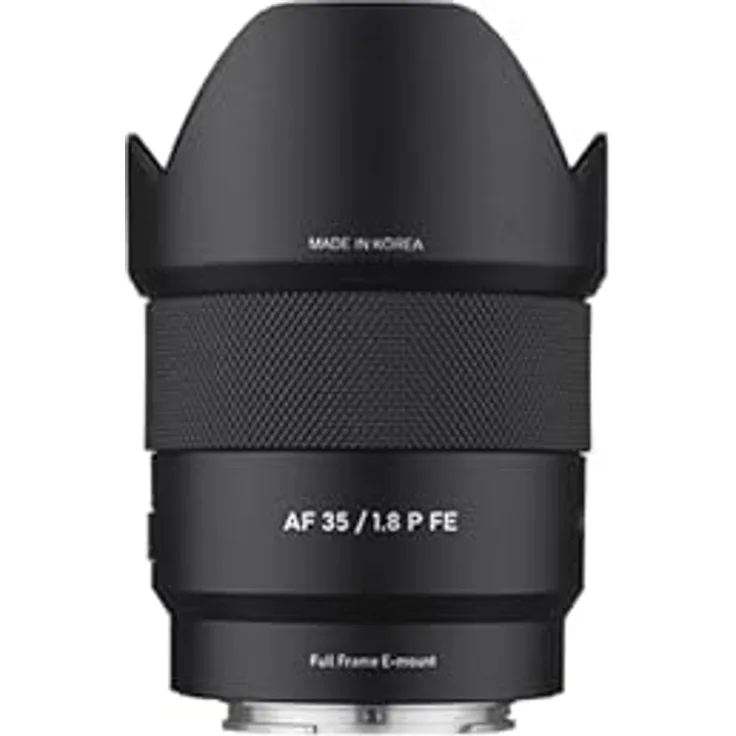 Samyang AF 35 mm F1,8 P FE, Vollformat-Festbrennweitenobjektiv für Sony E-Mount, lichtstark mit Bokeh, spritzwasserresistent, für Foto und Video