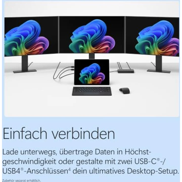 Microsoft Surface Pro 13" EP2-65073, 13" OLED Touchscreen, Snapdragon X2 Elite, 16GB RAM, 1000GB SSD, Windows 11 Home, schwarz – Bild 10