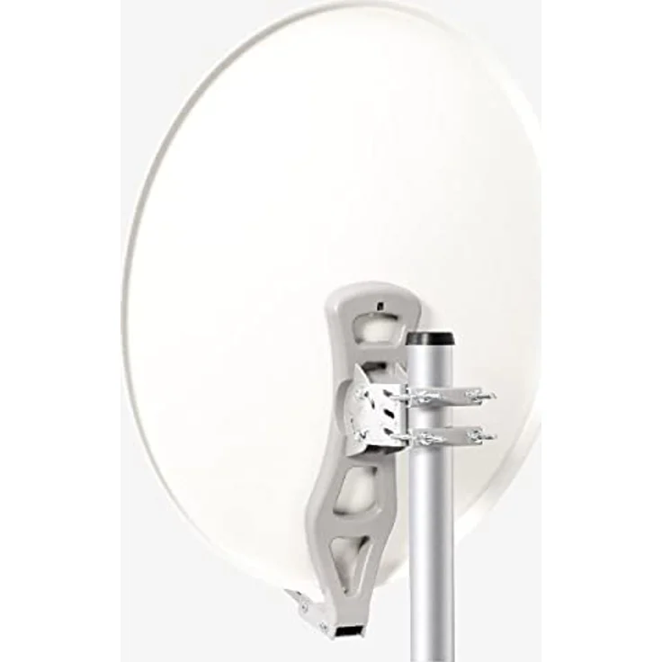 Fuba DAL 800 W Satellitenantenne 80cm Alu Weiß mit PremiumX LNB Quad, Direktanschluss für 4 Teilnehmer, Digital HDTV Full HD 3D und 8x F-Stecker – Bild 3
