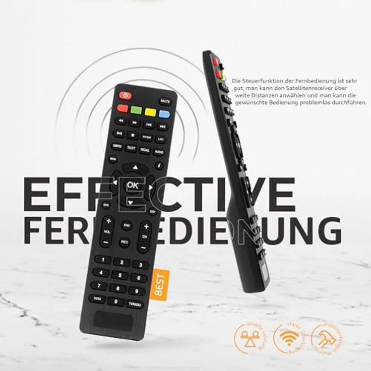 Echosat HD-Line 20900 M DVB-S/S2, HDMI, EPG, schwarz – Bild 3