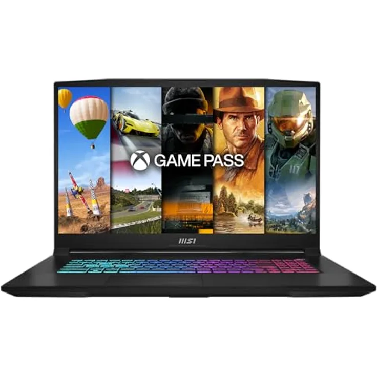 MSI Katana 17 B13VFK-269 Gaming-Laptop, 17,3” Full HD 144 Hz, Intel Core i7-13620H, NVIDIA GeForce RTX 4060, 16GB RAM, 1TB SSD, Schwarz, inkl. 1 Monat GamePass