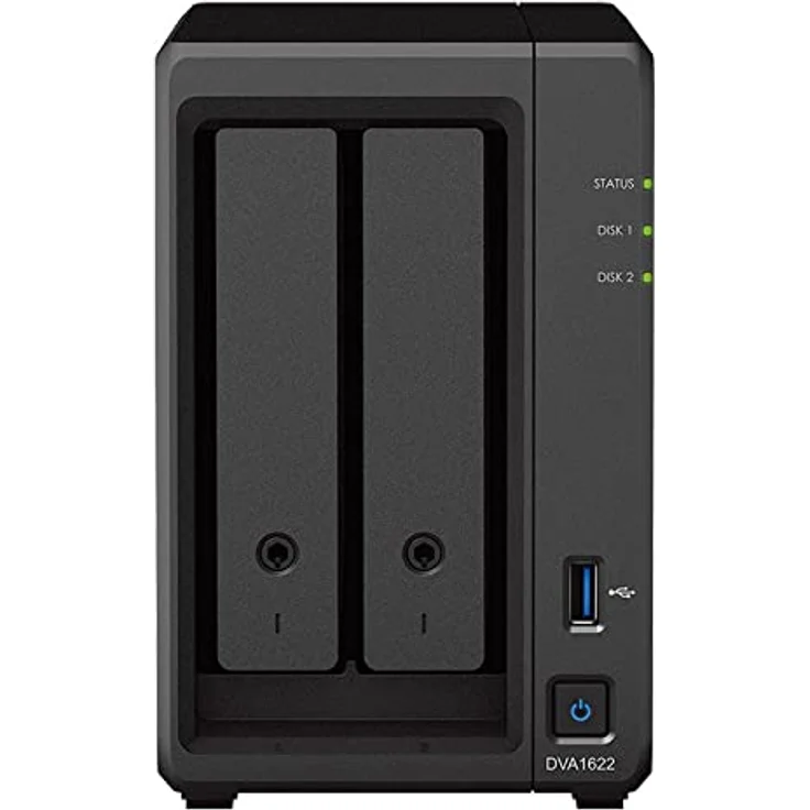 Synology DVA1622, Deep Learning NVR mit 2 Bays, zentrale Videoaufnahme und Verwaltung, hohe Systemredundanz – Bild 2