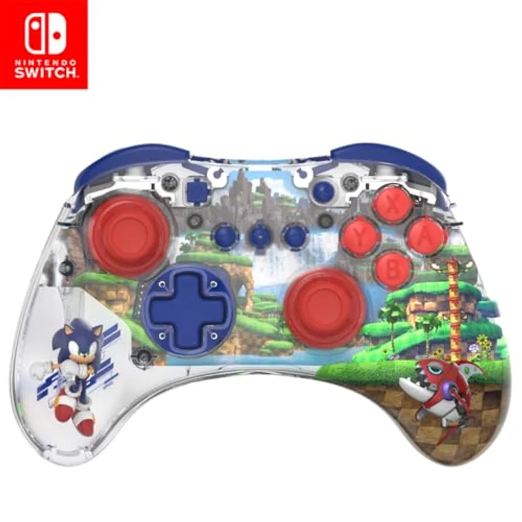 PDP REALMZ Wired Controller für Nintendo Switch, Mehrfarbig mit integrierter Sammlerfigur, bis zu 40 Stunden Akkulaufzeit und LED-Beleuchtungseffekten – Bild 1