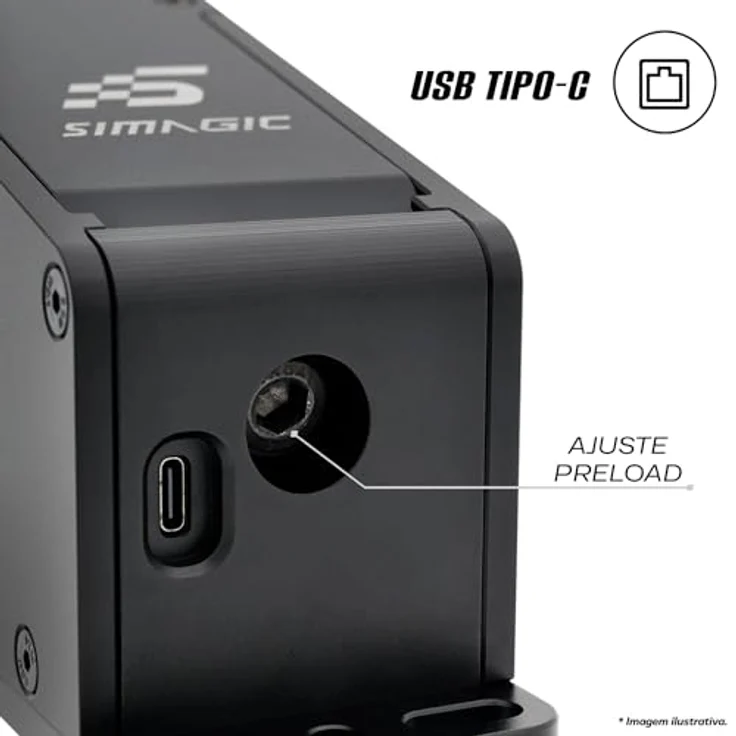 Simagic TB-1 Handbremse, präzise Dual-Mode-Steuerung mit Aluminiumkonstruktion und einstellbarer Spannung für Sim-Racing – Bild 3