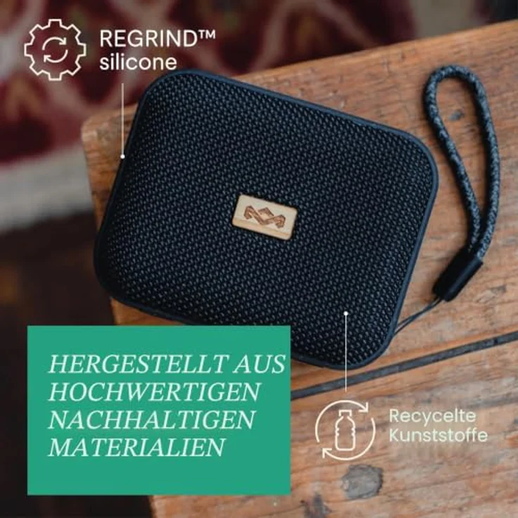 House of Marley Jammin Signature Black, tragbarer Bluetooth Lautsprecher in Schwarz – Bild 6