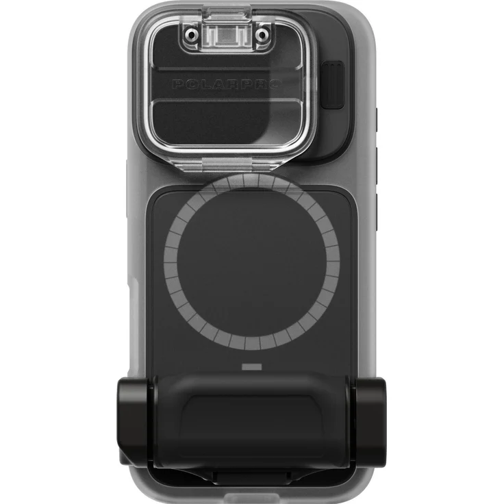 PolarPro LiteChaser 16 Procase für iPhone 16 Pro, transparente Smartphone Hülle mit abnehmbarem Griff und umklappbarem Schutz, MagSafe-kompatibel