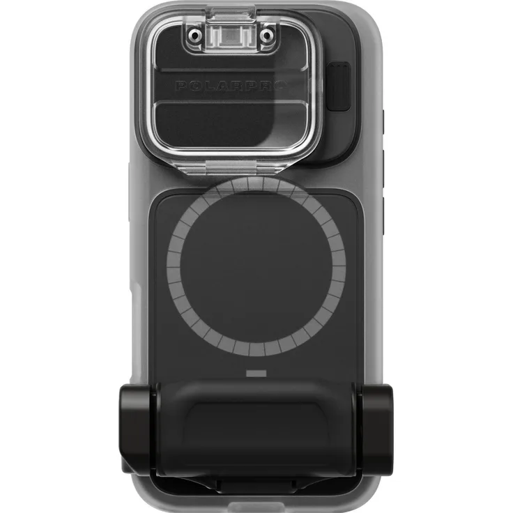 PolarPro LiteChaser 16 Procase für iPhone 16 Pro, transparente Smartphone Hülle mit abnehmbarem Griff und umklappbarem Schutz, MagSafe-kompatibel