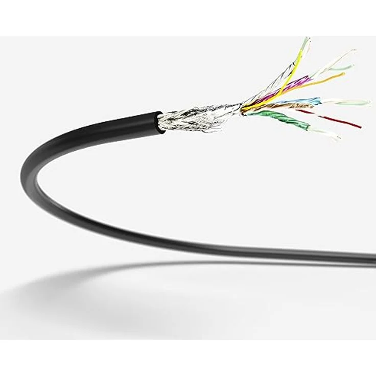 Fuba Premium High Speed 4K HDMI Kabel 2m schwarz - 4K@60Hz 3D - für PS5/X-Box/Switch/TV-Geräte/Receiver - kompatibel mit HDMI 2.0, High Speed mit Ethernet (unterstützt ARC/HEC, HDR, HDCP 2.2) – Bild 2