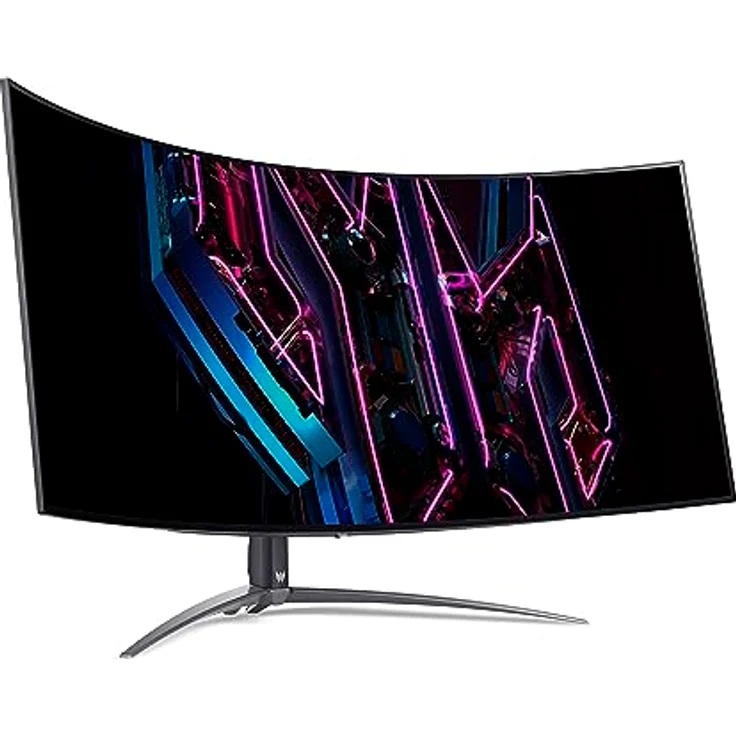 Acer Predator X45 Gaming Monitor 44,5 Zoll (113 cm Bildschirm) QHD, 240Hz DP/Type-C, 100Hz HDMI, 0.03ms (GTG), 2xHDMI 2.0, DP 1.4, Curved, höhenverstellbar, FreeSync Premium – Bild 3