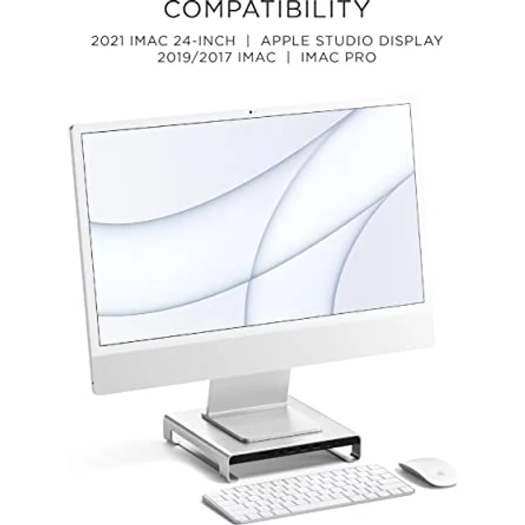 Satechi Aluminum Monitor Stand Hub for iMac silver – Bild 5