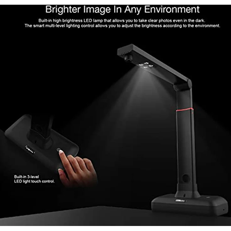 Viisan S21 A2 Overhead-Scanner für Großformatige Dokumente & Bücher bis DIN-A2, 23MP Auflösung, OCR Texterkennung, Twain - Windows & Mac – Bild 12