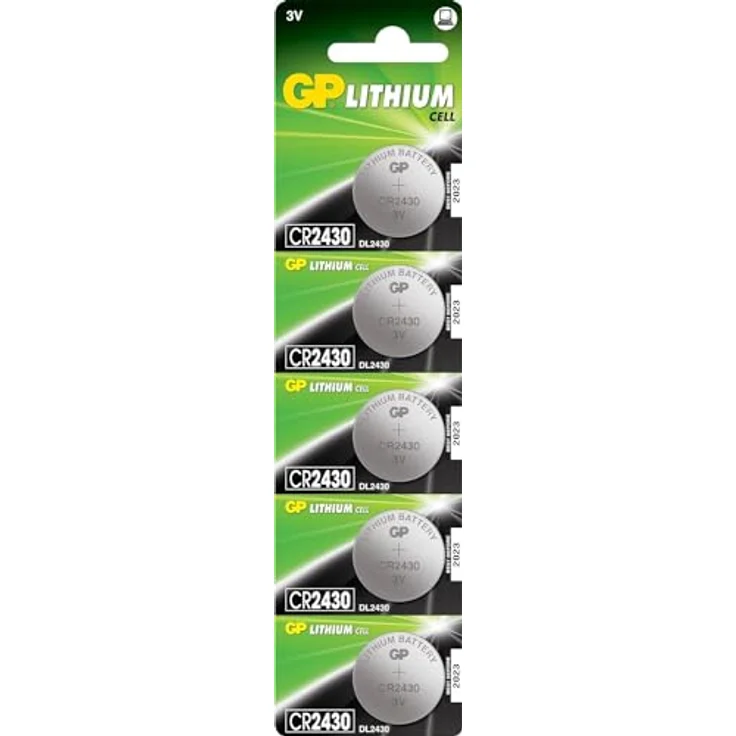 GP CR2430-7U5 Lithium Batterie CR2430 (3V, 5er Pack) Blister – Bild 2