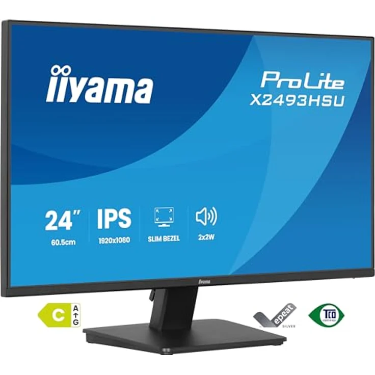 iiyama Prolite X2493HSU-B1 23,8" IPS LED-Monitor, Full-HD 120Hz, HDMI, DP, USB2.0, Adaptive Sync, Schwarz, Energieklasse C – Bild 4