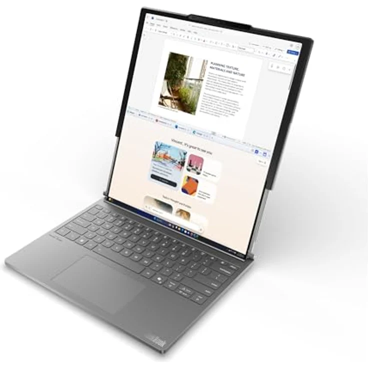 Lenovo ThinkBook Plus G6 Rollable, 14" Notebook mit Intel Core Ultra 7 258V, 32 GB RAM, 1 TB SSD, 2K-Display, Grau – Bild 9