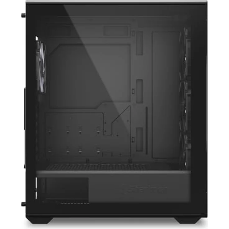 Sharkoon VK4 ARGB Schwarz, ATX PC-Gehäuse mit 4 vorinstallierten 120-mm-ARGB-PWM-Lüftern, Platz für Wasser-kühlung und bis zu 35 cm Grafikkarten – Bild 4