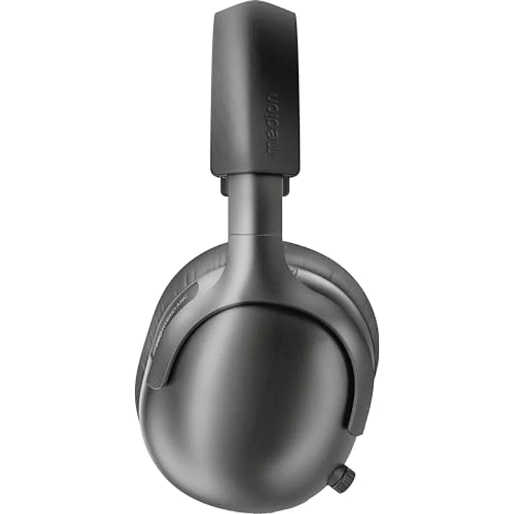 MEDION HX-1 Pro Over Ear Kopfhörer mit Hybrid Active Noise Cancelling, Bluetooth 6.0, 190 Stunden Akkulaufzeit, IPX4 Spritzwasserschutz, urban anthrazit – Bild 3