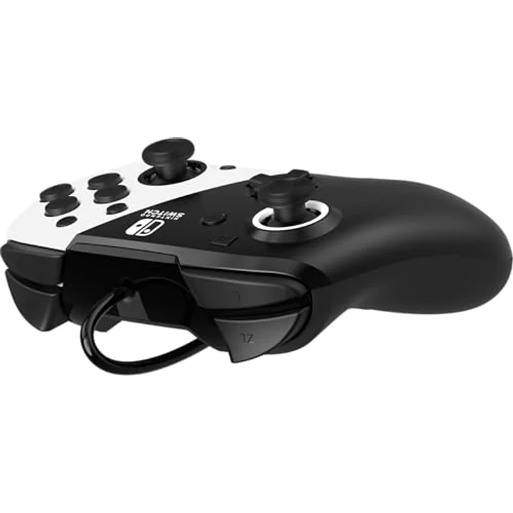 PDP Controller Faceoff Deluxe+Audio, Schwarz-Weiß (Switch) – Bild 4