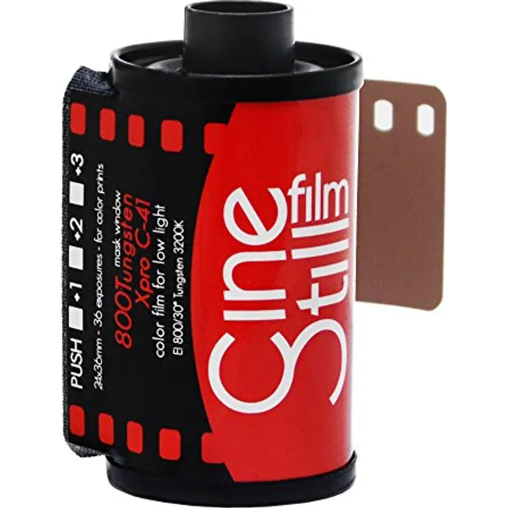 CINE CineStill Film 800135 800 Tungsten High Speed (ISO 800) Color Film, 36 Exposures 135 DX Coded, White