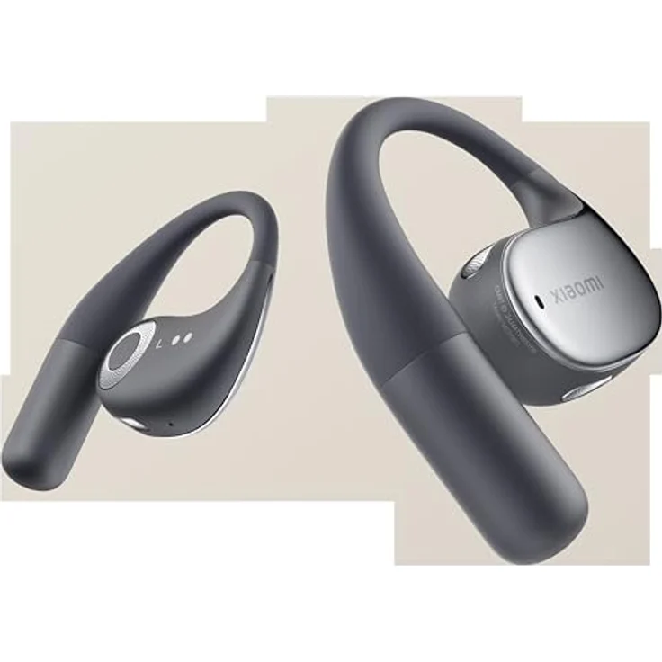 Xiaomi OpenWear Stereo - Bluetooth Open Ear Kopfhörer, 7.5 + 38.5 Stunden Akkulaufzeit, Hi-Res Audio, KI-Rauschunterdrückung, Cosmic Gray – Bild 2
