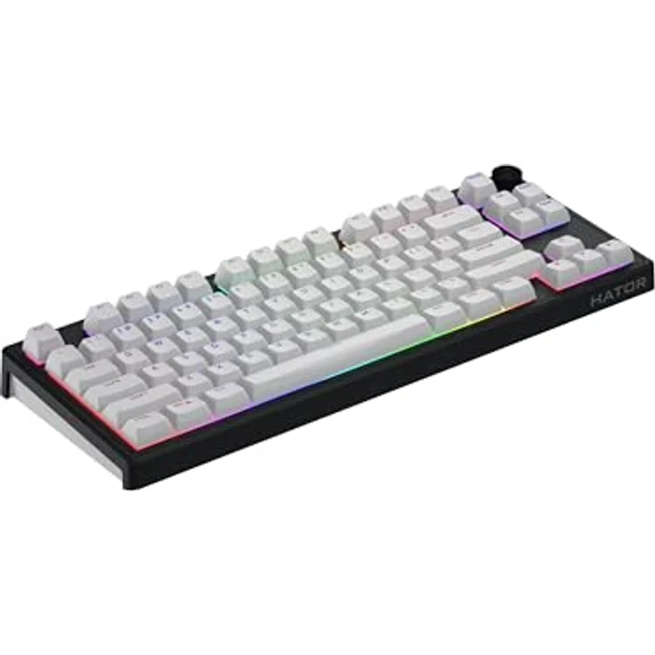 HATOR Skyfall Wireless 80, Mechanische Tastatur mit RGB-LED, USB + RF Wireless + Bluetooth, Schwarz-Weiß, Hot-Swap-Schalter – Bild 10