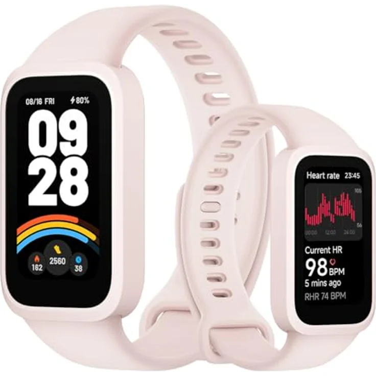 XIAOMI Smart Band 9 Active pink, 1,47 AMOLED-Display, 18 Tage Akkulaufzeit – Bild 2