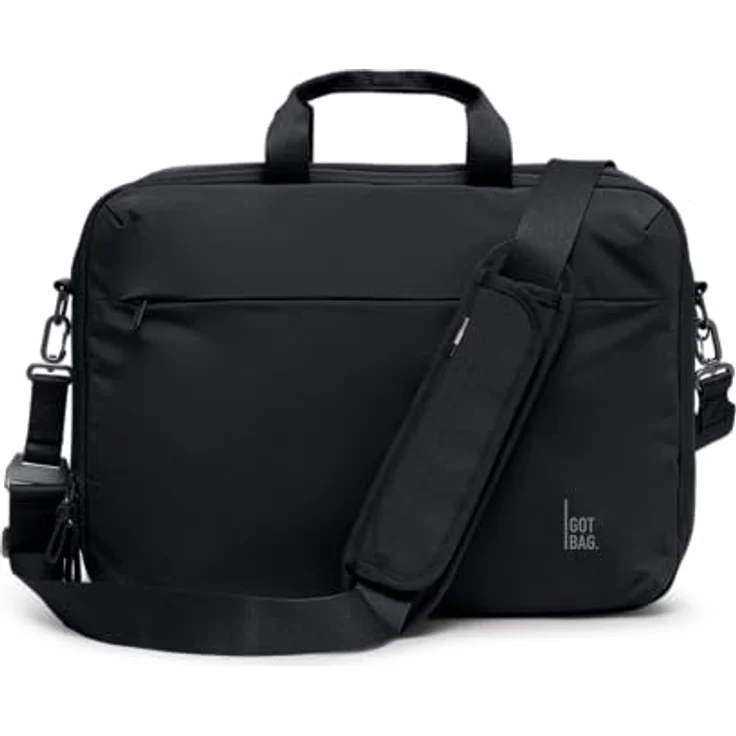 GOT BAG Commuter Bag Aktentasche mit Laptopfach für 42 cm Laptops, schwarz, 100% Nylon – Bild 2