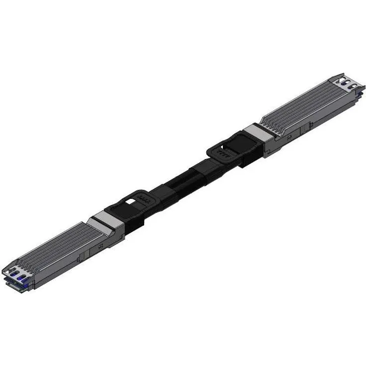 nVidia Copper cbl IB twin prt NDR up to 800Gb/s, Transceiver, Schwarz