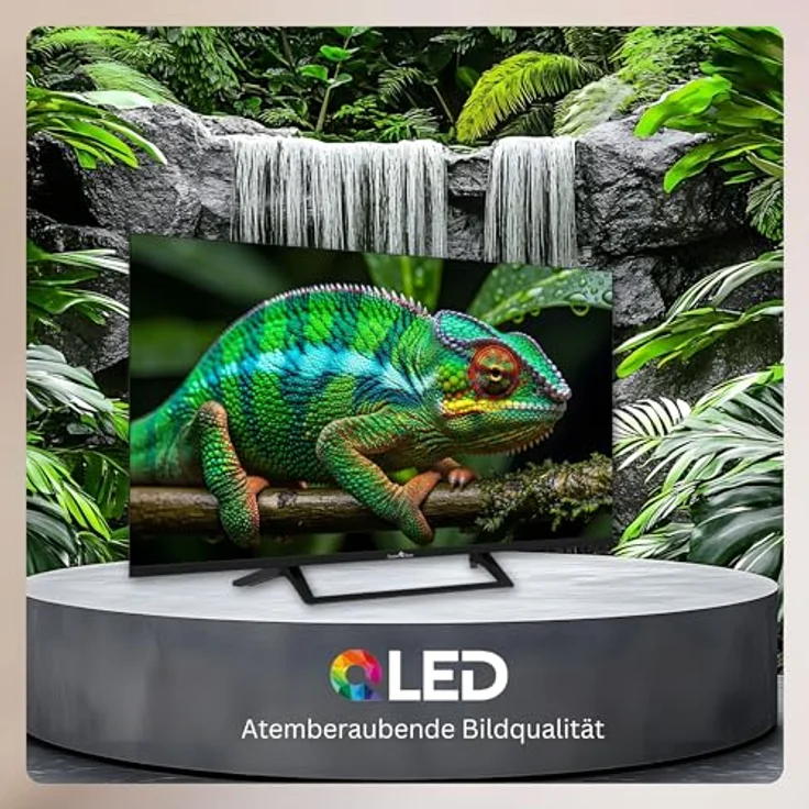 Smart Tech QLED Fernseher 50QG06K, 50 Zoll 4K UHD Google TV mit HDR, Bluetooth, Triple-Tuner und Dolby Digital Plus – Bild 2