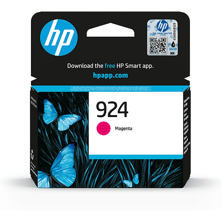 HP 924 (4K0U4NE), Magenta Original Druckerpatrone mit 400 Seiten Druckleistung für OfficeJet Pro 8120/8130