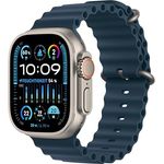 Apple Watch Ultra 2 GPS + Cellular, 49 mm Titangehäuse, Ocean Armband Blau - One size