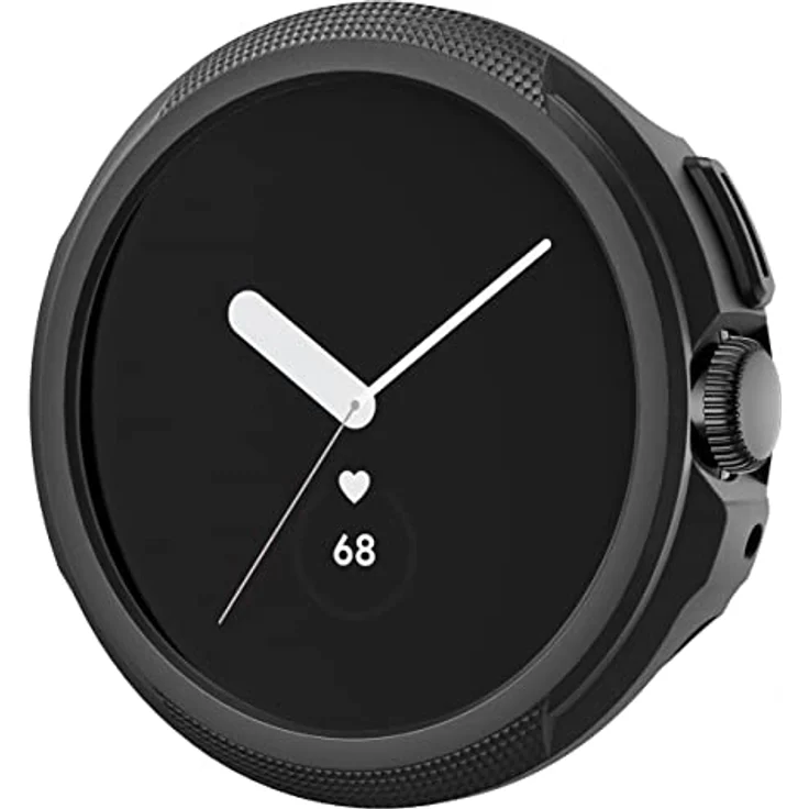 Spigen Liquid Air Hülle Kompatibel mit Google Pixel Watch 3 41mm (2024) / 2 (2023) / 1 (2022) - Schwarz, für präzise EKG-Überwachungsfunktion – Bild 1
