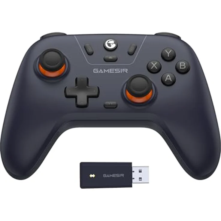 GameSir Nova Lite Wireless Controller, Tri-Mode Konnektivität, PC Gamepad Joystick für Windows PC/Switch/Stem/iOS/Android, mit Hall-Effekt Trigger, DualVibration, Turbo, Bewegung (Dunkelviolett) – Bild 1