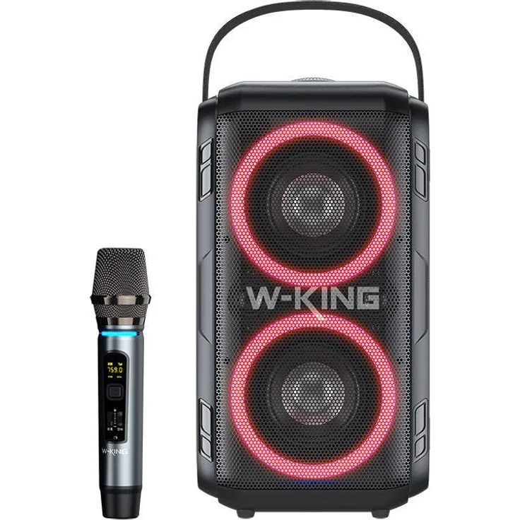 W-KING T9 Bluetooth-Lautsprecher, 60 W, IPX6, 10.000 mAh, schwarz