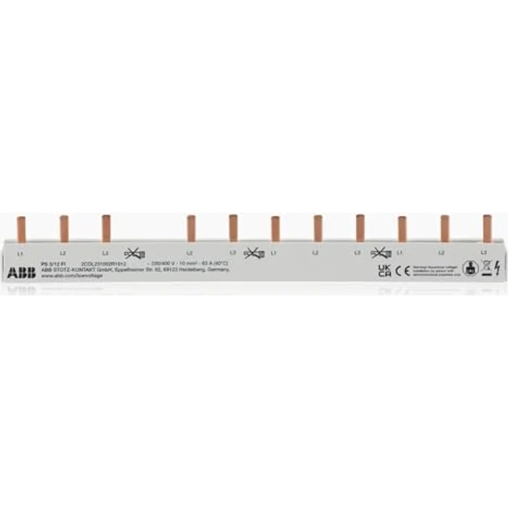 ABB Phasenschiene 3ph Pro M 212mm 10qmm 63A, 1 – Bild 2