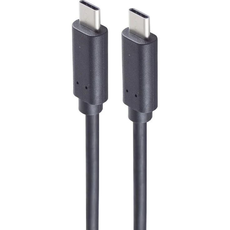 Shiverpeaks BASIC-S USB 3.2 Kabel, USB-C Stecker, 0,25 m, schwarz, bis zu 20 Gbit/s, 4K/60Hz, 60W PD