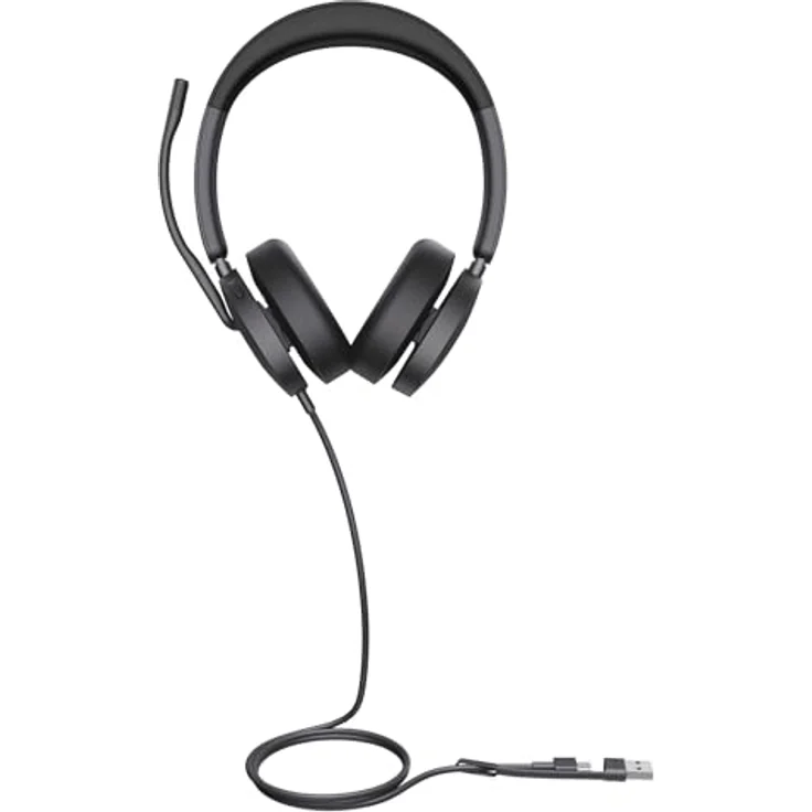 Yealink UH48, Dual Teams USB-C/A kabelgebundenes Stereo Headset mit Hybrid Active Noise Cancellation und Microsoft Teams Zertifizierung – Bild 2
