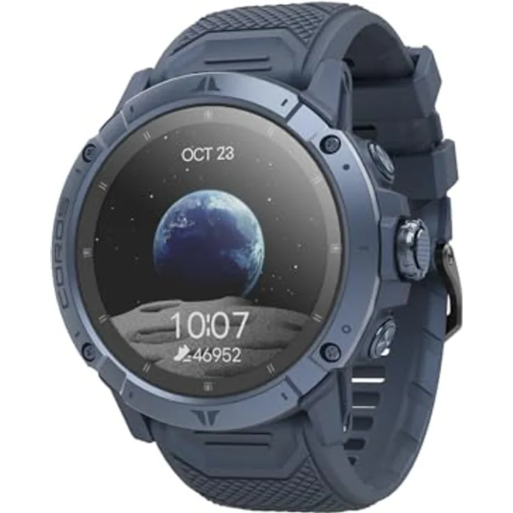 COROS VERTIX 2S Abenteuer-GPS-Uhr, 40 Tage Akkulaufzeit, GPS-Navigation mit globalen Offline-Karten, Routenplaner, Herzfrequenzmesser, Klettern, Skifahren, Laufen, Radfahren - Earth