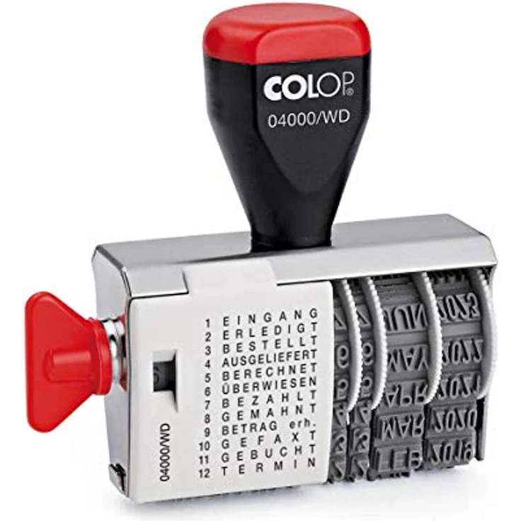 Colop 04000/WD Datumstempel mit 12 Lagertexten – Bild 3